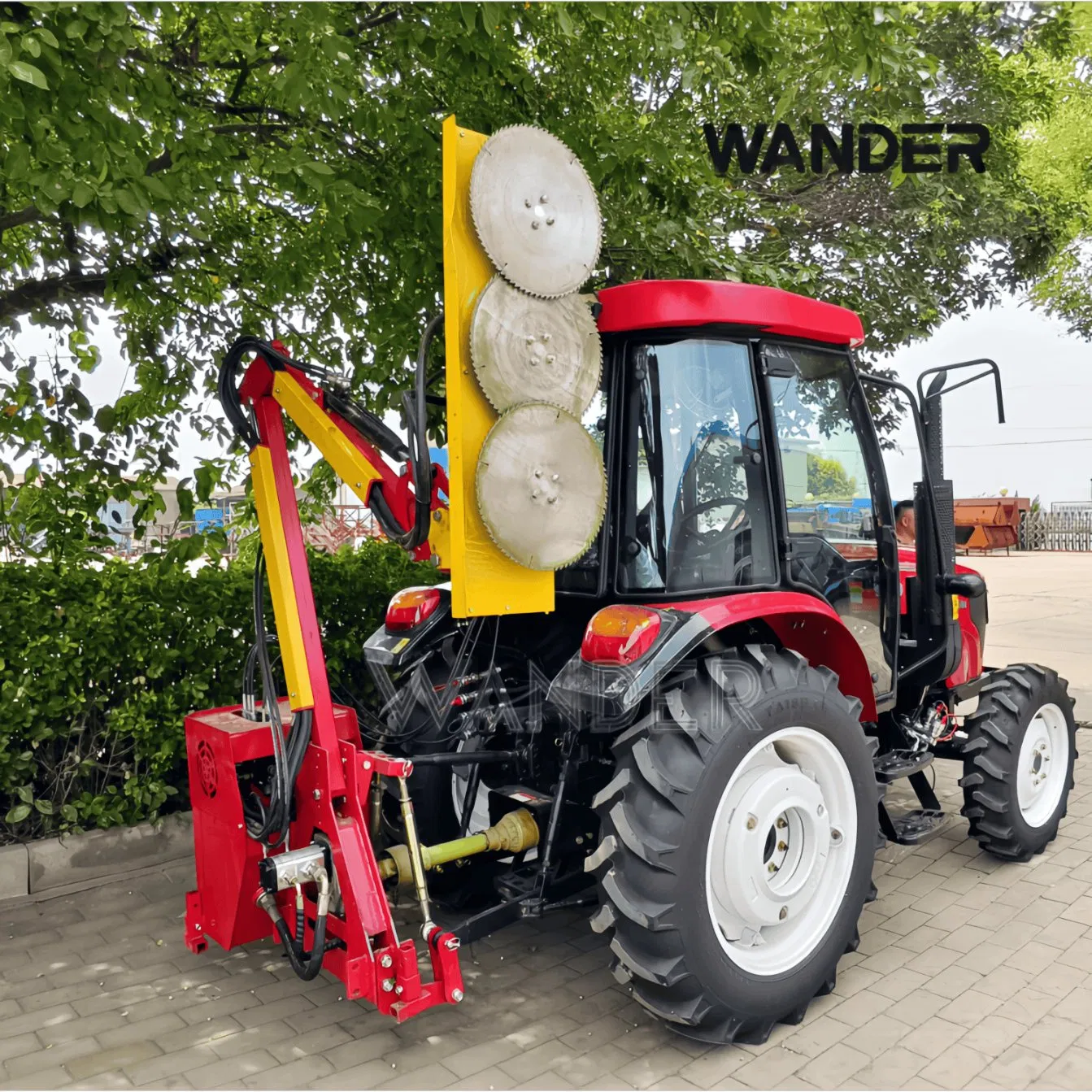 Tractor Rear Mounted Tree Cutting Machine with Circular Saw Blade Arm Trimmer