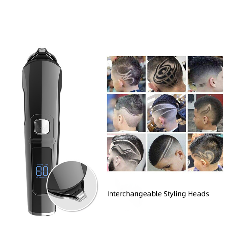 11-in-1 Multi-Functional Ipx6 Electric Hair Trimmer Head Shaver for Wet Dry Use