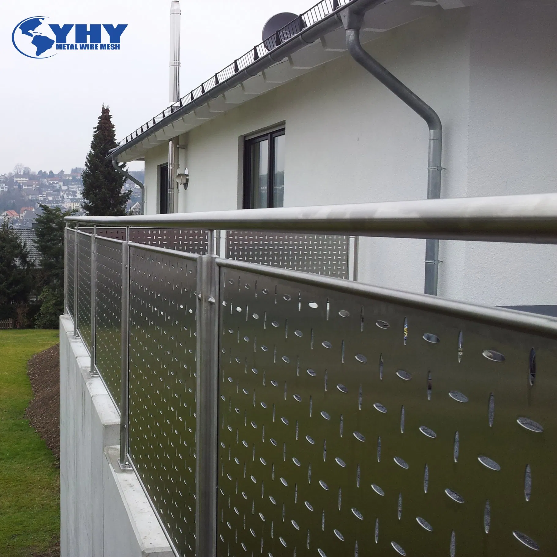 Sound Proof Round Hole Punch Plate Perforated Metal Sheet Fence