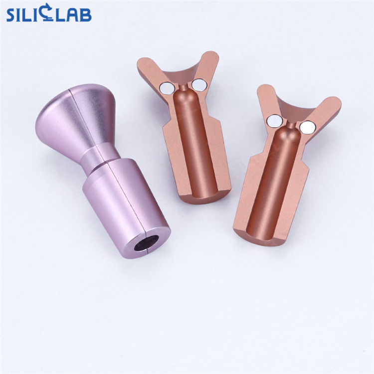 18mm Aluminium Alloy Smoking Tobacco Bowl Pot Strong Magnetic Detachable Two Half Design Bubber Water Pipe Accessories