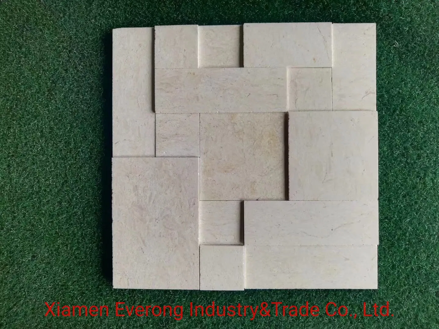 Декоративная мозаика из сланца и мрамора 300x300 мм