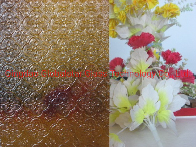 Clear Flame Pattern Glass/Clear Flame Figured Glass/Clear Flame Rolled Glass