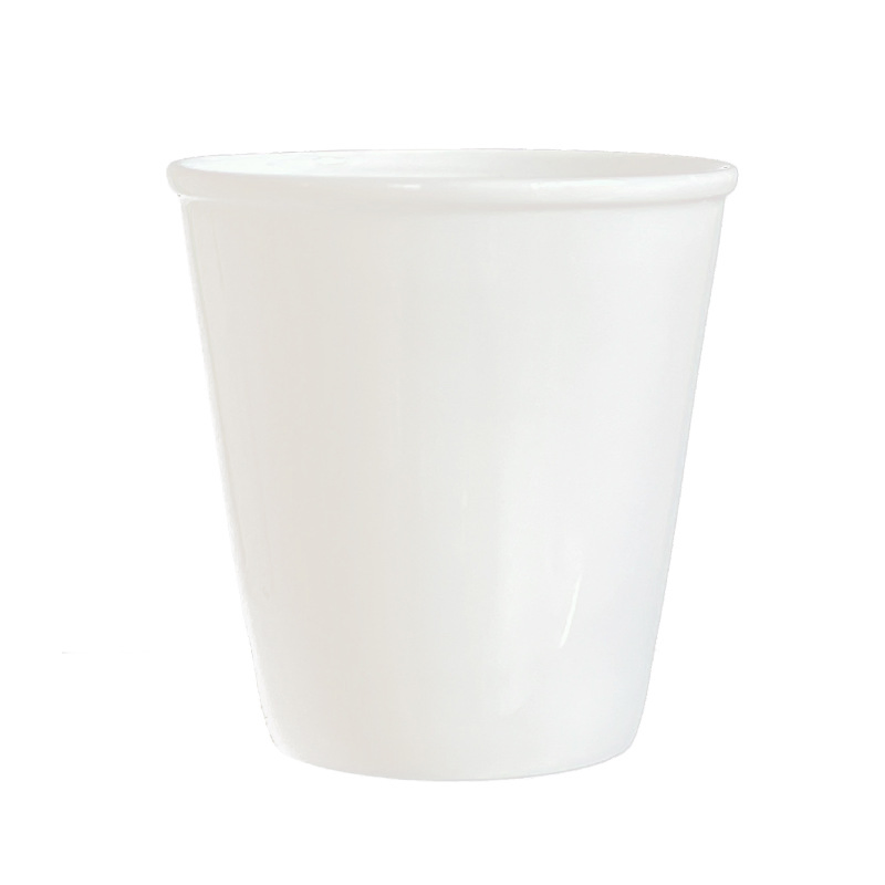 Single Glazed V Shape Tall Coffee Mug Ceramic Cup Customized