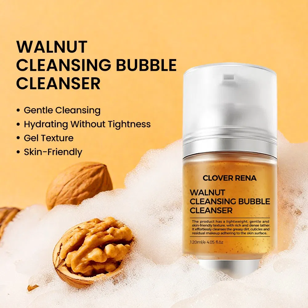 Korean Skin Care Daily Face Wash Walnut Cleanser Smooth Skin Whitening Anti-Wrinkle Exfoliant Oil Control Balm Mineral Herbal