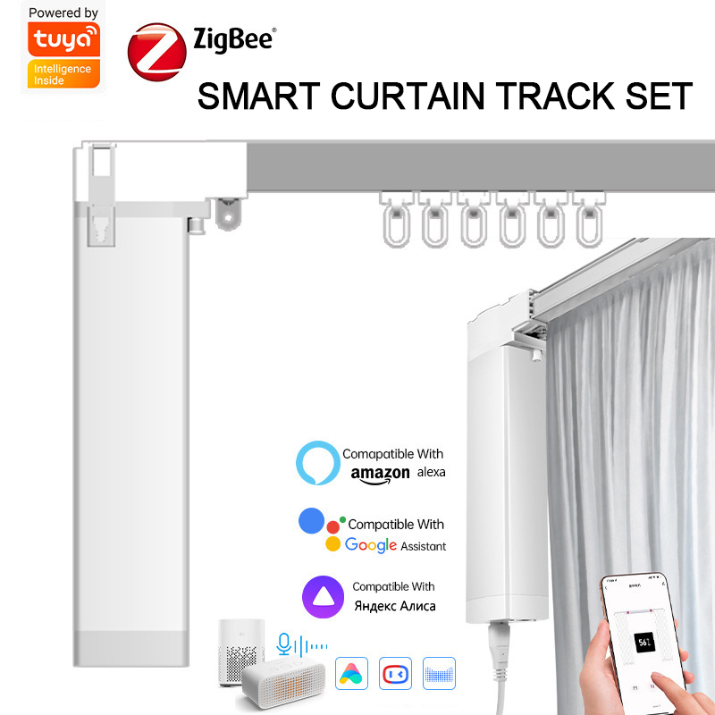 Tuya WiFi Smart Motorized Curtain Motor with Alexa Google Home Ifttt Control