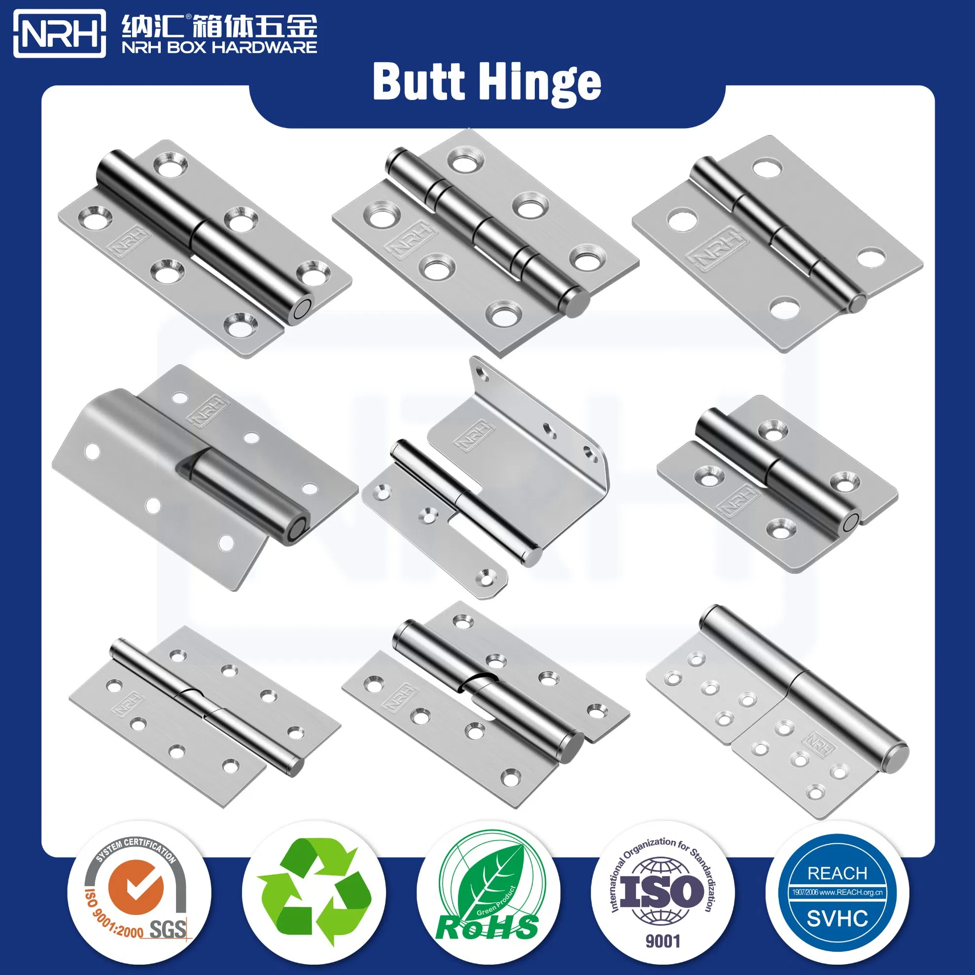 Nrh 8403 SUS304 Tiny Leaf Mini Hinges for Jewelry Box Corrosion Resistant RoHS