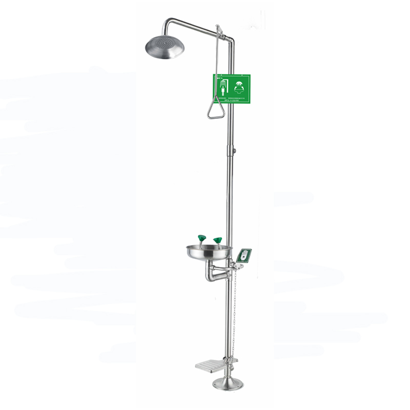 Stainless Steel Emergency Eye Wash Shower for Industrial Safety