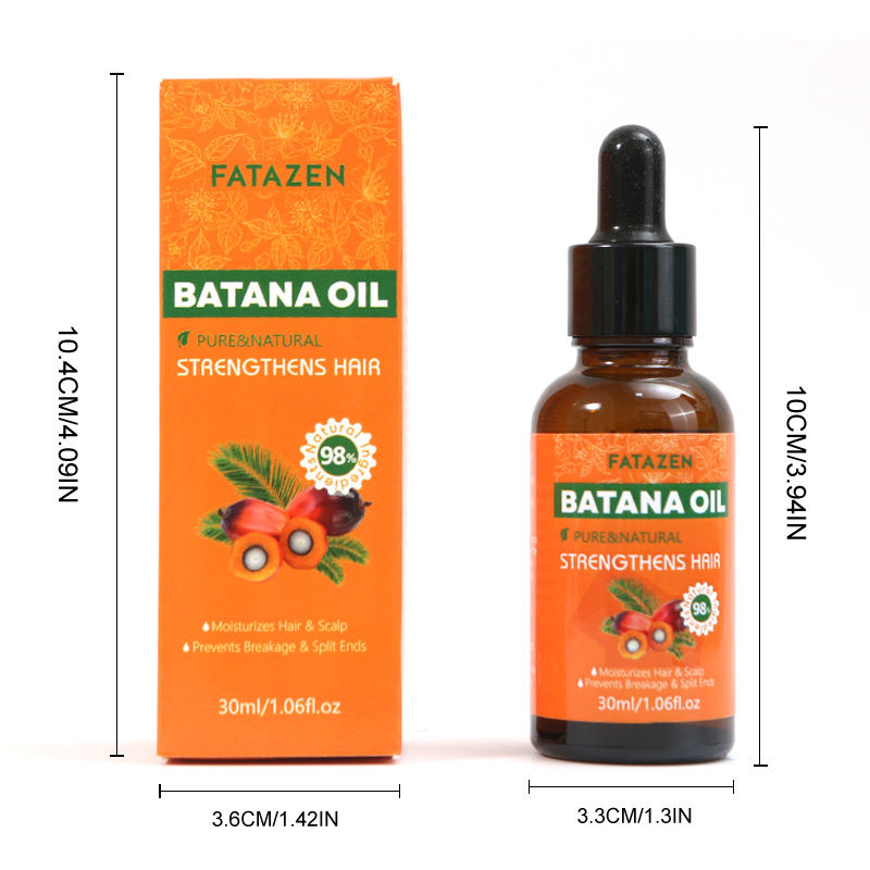 Fatazen 100% Pure Cold Pressed Hair Strengthens Moisturizes Raw Batana Oil Advanced Miracle Essential Oil for Hair Growth