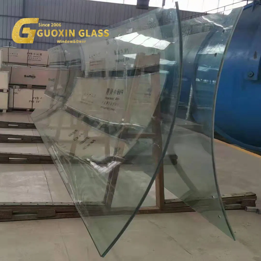 Glass Manufacturer Extra Large Double Glazing Insulated Curved Glass