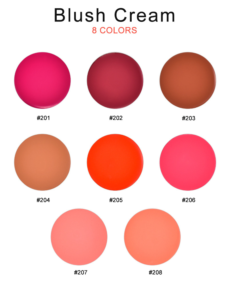 Wholesale High Quality Custom Logo Cream Blush Face Cream Makeup Blush Powder