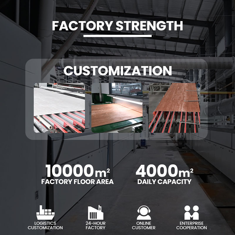 Hot Sale Matte Texture Grid-Like Distribution Flexistone Sawing Wood Board