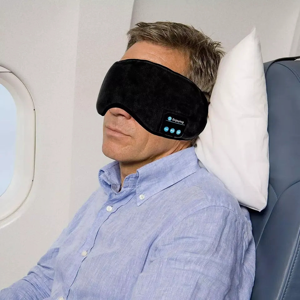 Wireless Washable Blue Tooth 5.0 Sleeping Mask with Music Eyemask Earphones