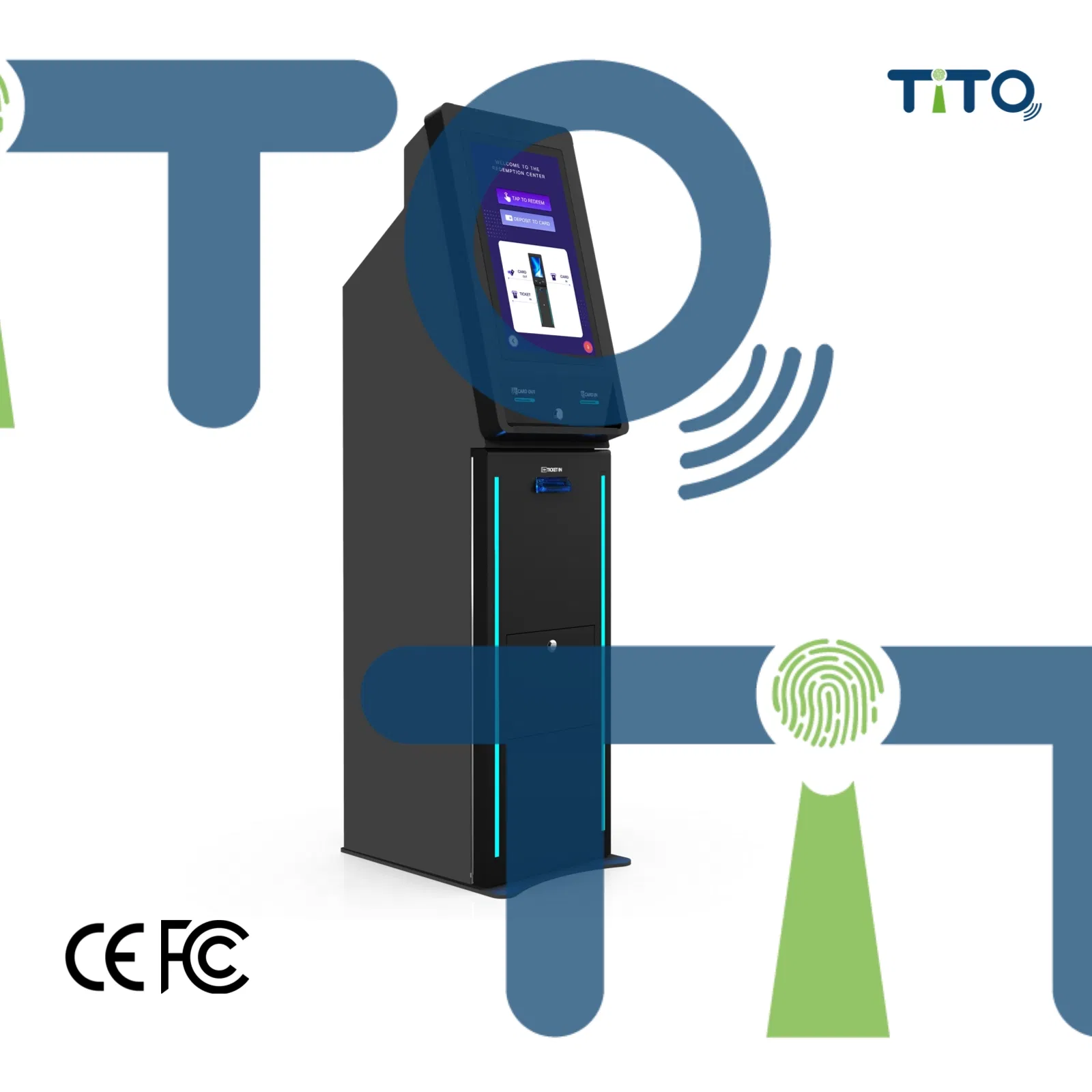 Automated Arcade Kiosk for Player Card Sales, Credit Reloading & Ticket Redemption Gift Card Vending Machine