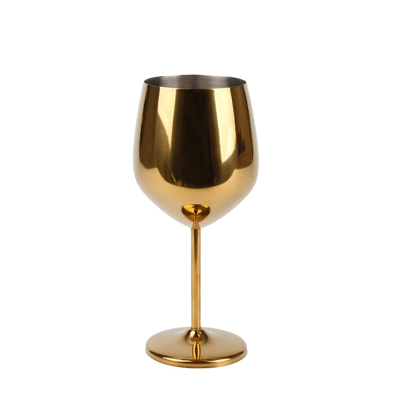 18oz High Quality Elegant Unbreakable Stainless Steel Wine Goblets Champagne Goblet Glasses Flutes Cup