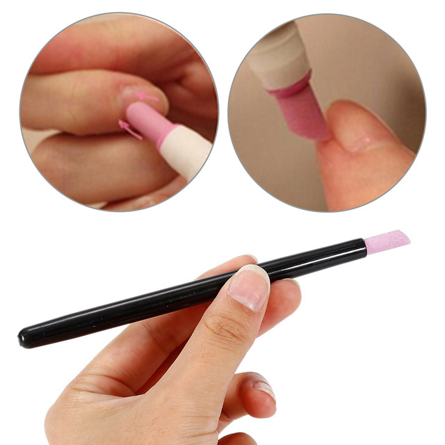Nail Art Grinding Tool Nail Polish Manicure Stick Nail Quartz Brush