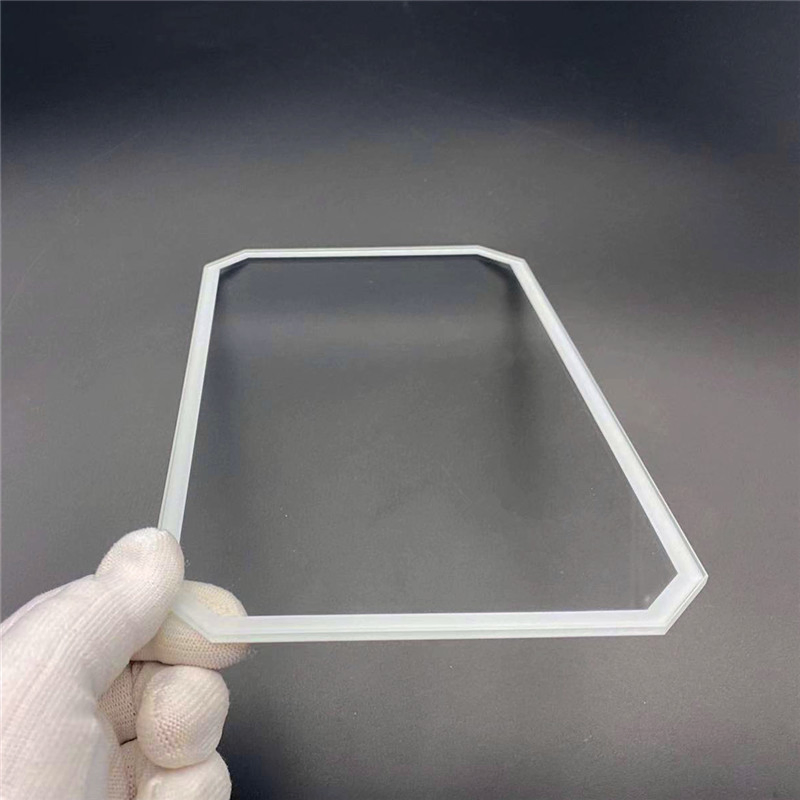 Vidrio Templado Ultra White Toughened Glass with Serigraphy for Street Light Ik08