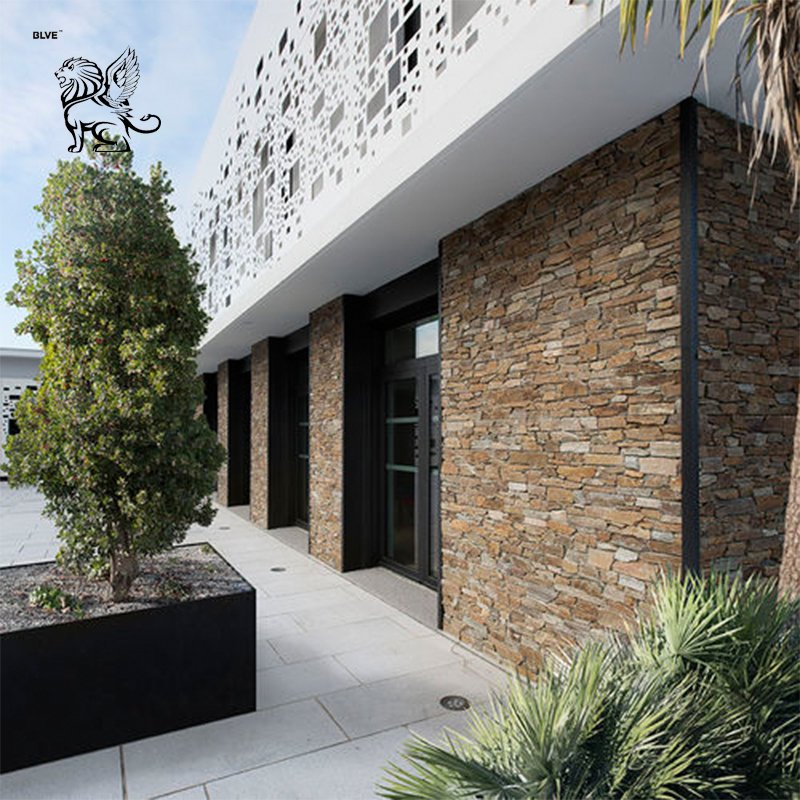 Outdoor House Decoration Natural Stone Veneer Panel Exterior Culture Stone Wall Cladding Factory Wholesale