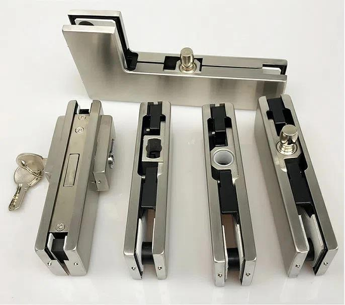 Glass Door Overpanel Corner L Patch Clamp Patch Fitting 10~12mm Thick Glass Doors Hardware