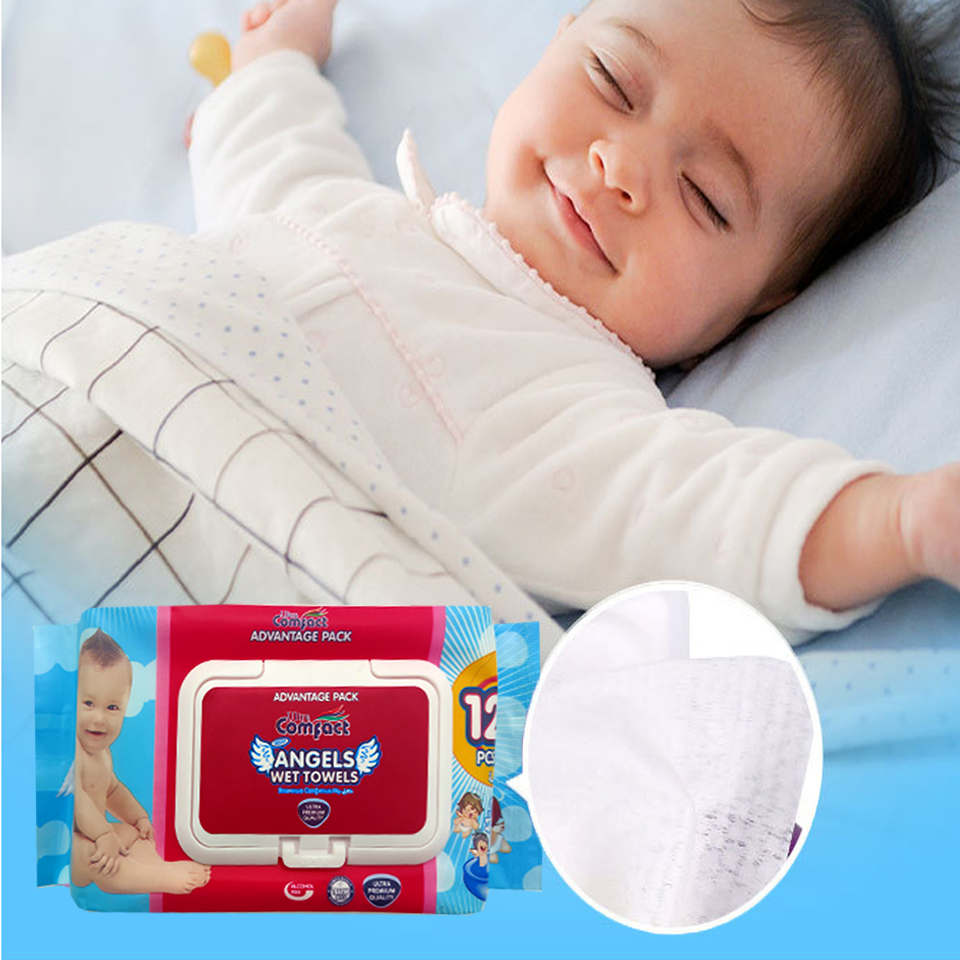 80PCS Baby Wipes Display Soft Pack Nonwoven Wet Wipe
