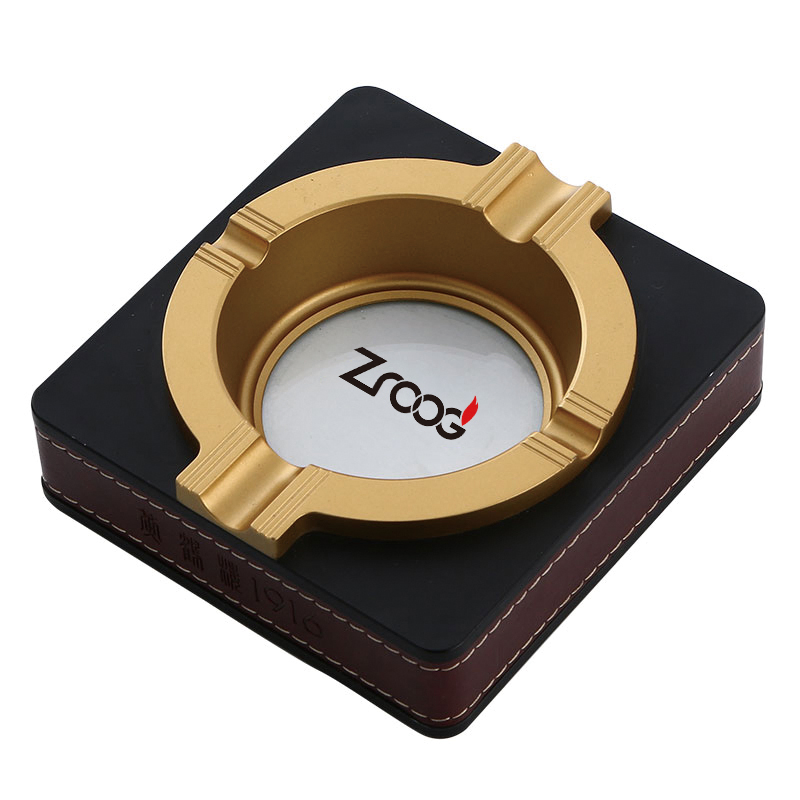 Unbreakable Outdoor Cigar Ashtray Metal Modern Table Cigar Ashtrayscigar Accessories Gifts for Men