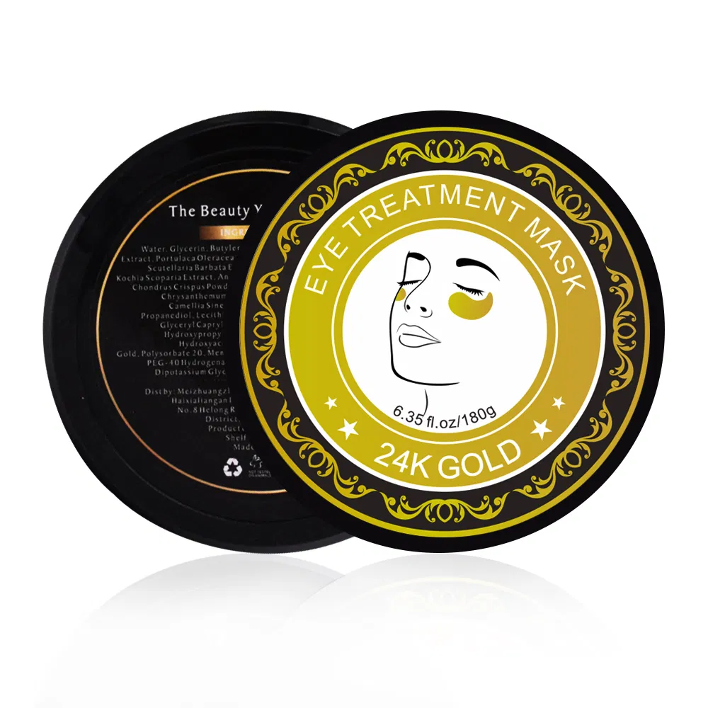 Custom Logo Deep Hydration Wholesale Anti-Wrinkle 24K Gold Collagen Eye Mask Removing Dark Circle and Fine Lines