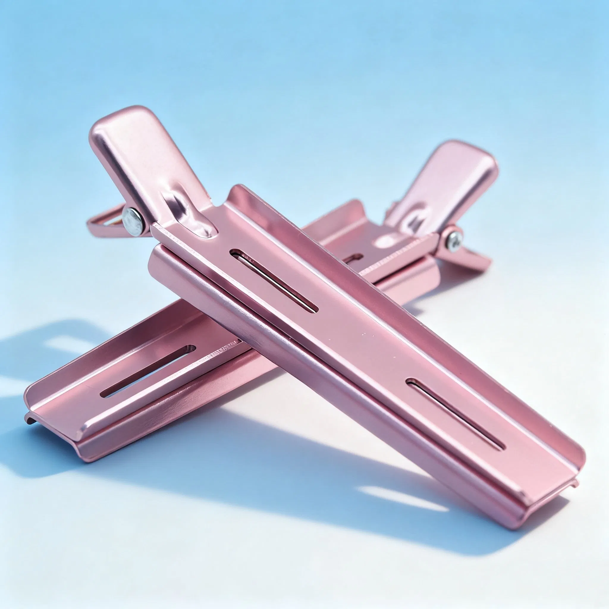 Алюминиевые зажимы для волос Rose Gold, 10 см