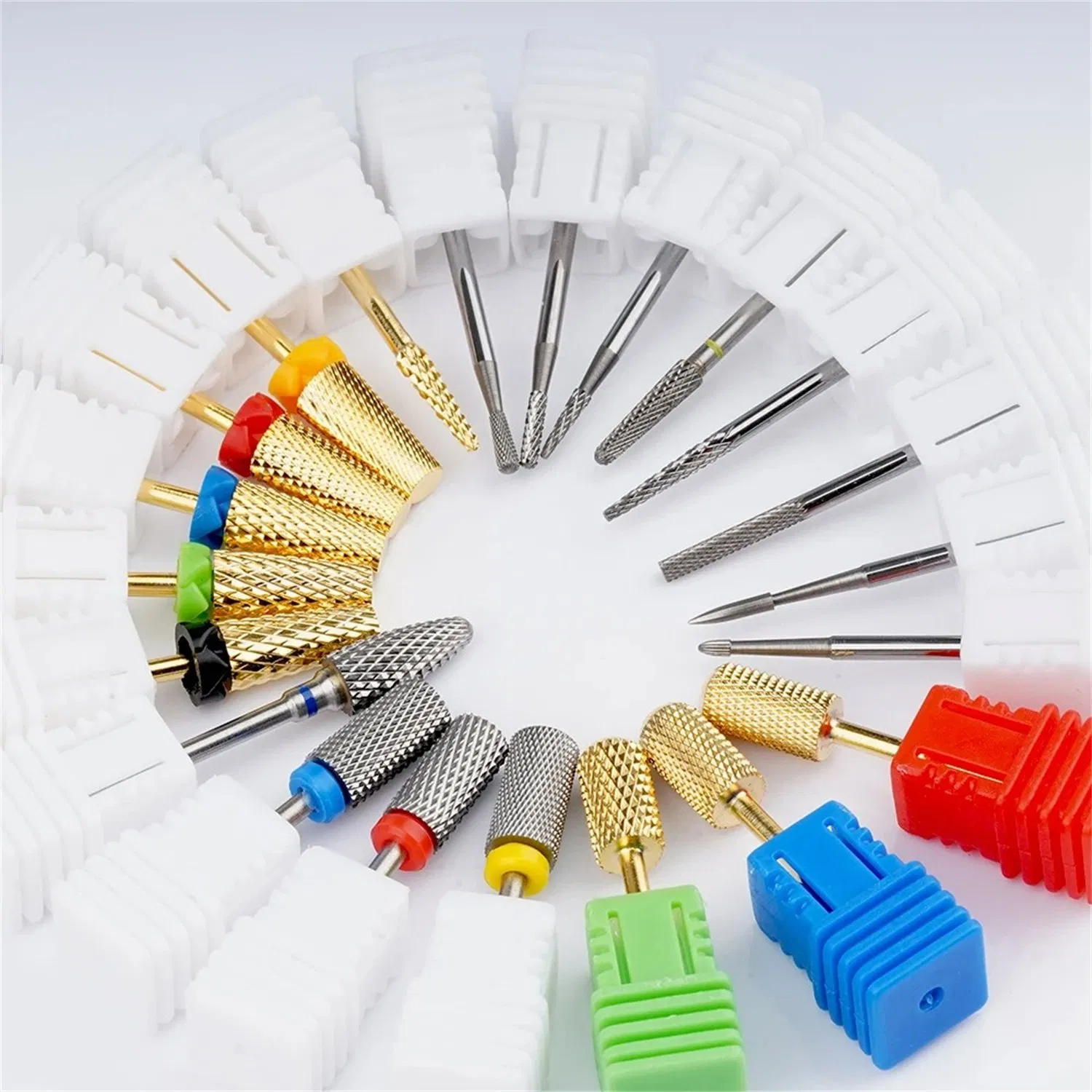 Hot Selling Manicure Bits 3/32" Multi-Functional Drill Bit Nail Packaging Customization Tungsten Carbide Nail Drill Bit Set