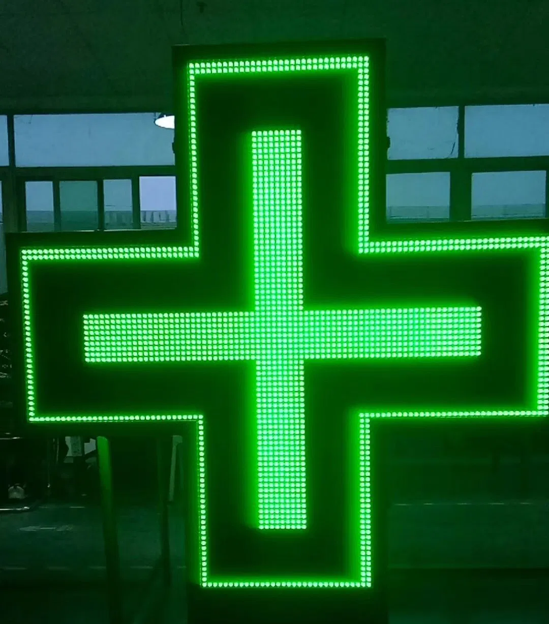 P10 Double-Side Full Color Programmable LED Sign Pharmacy Cross
