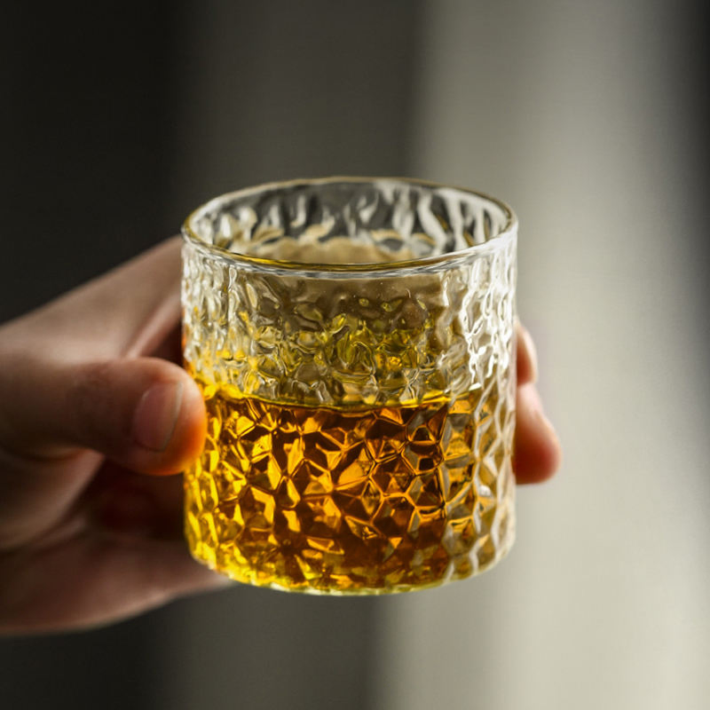 70ml Transparent Pattern Wine Glass Cup Tea Cup Drinking Glass