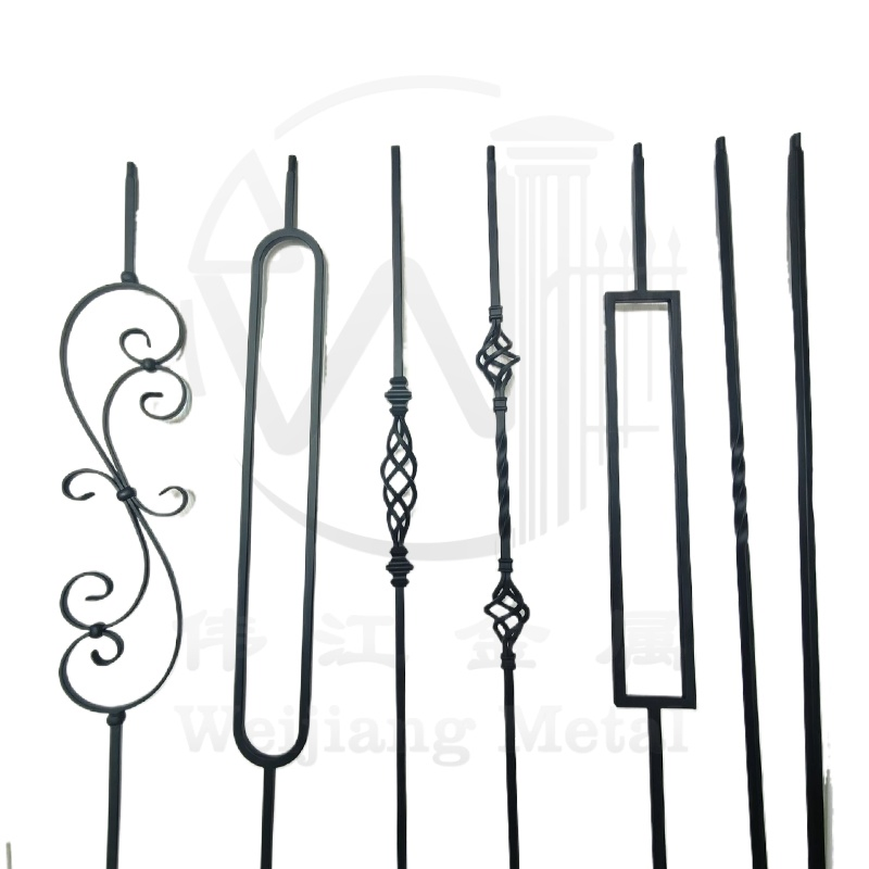 Wrought Iron Decorative Stair Railing Post Staircase Baluster for Indoor and Outdoor
