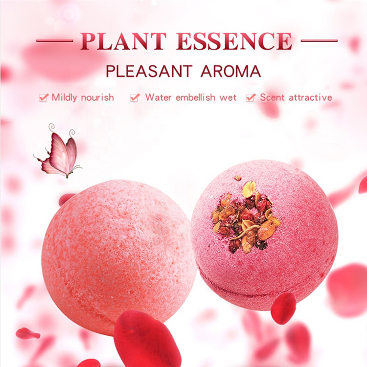 Natural Organic Flowers Bubble Bath Scented Vegan Large Fizzies Bath Bombs Gift