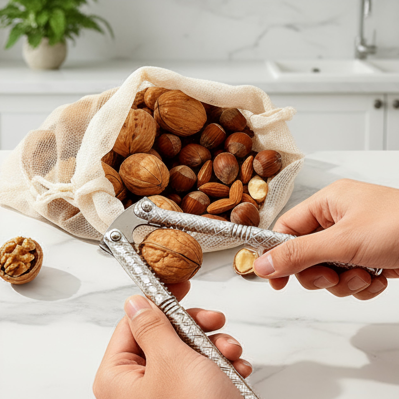 Premium Nut Cracker Tool with Complete Kitchenware Set Included