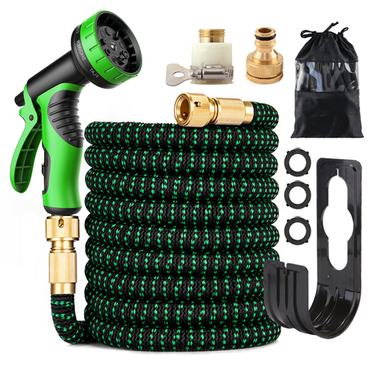 New 3X Telescopic Hose Garden Hose with High Pressure Water Gun