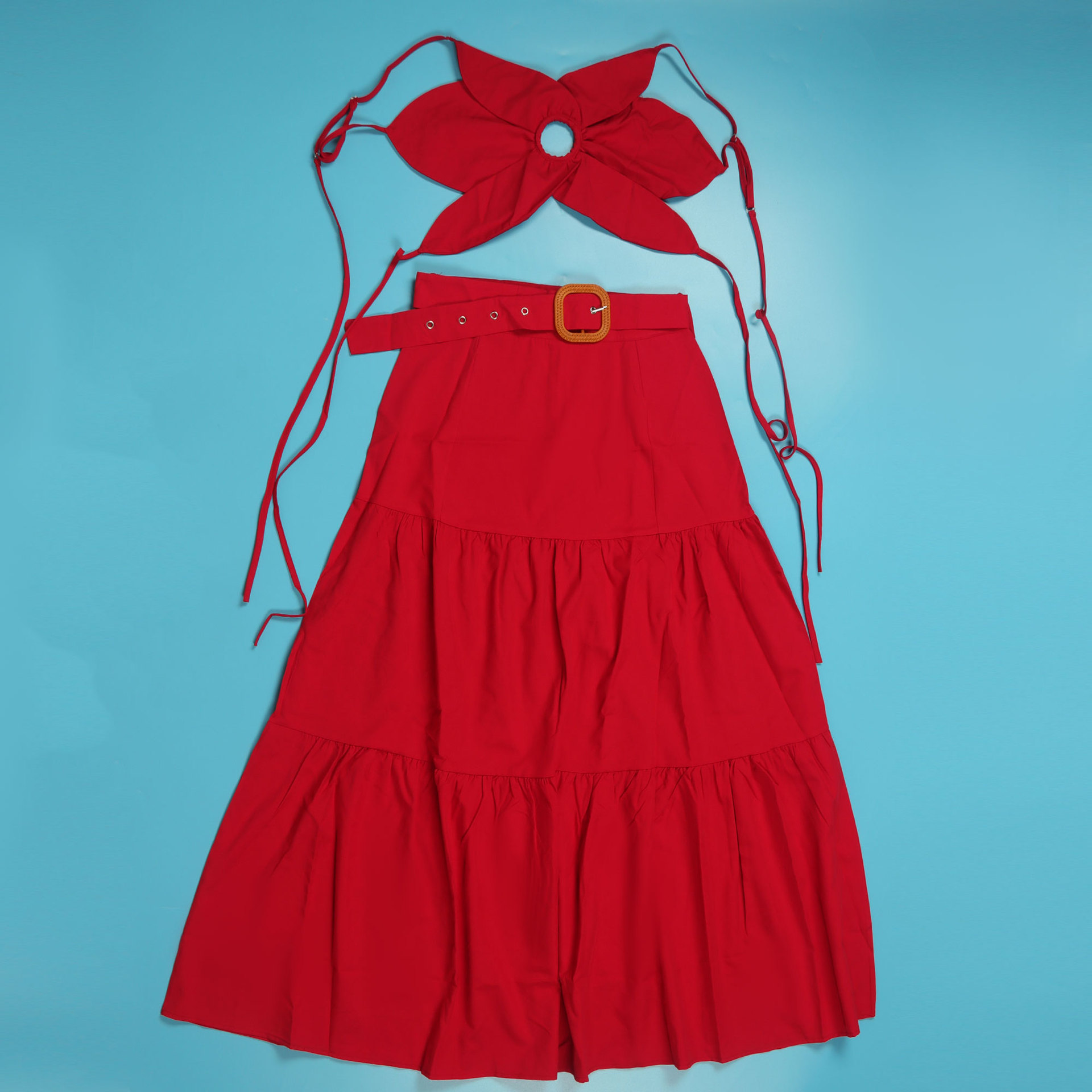 Комплект женский майка и юбка макси S-3XL