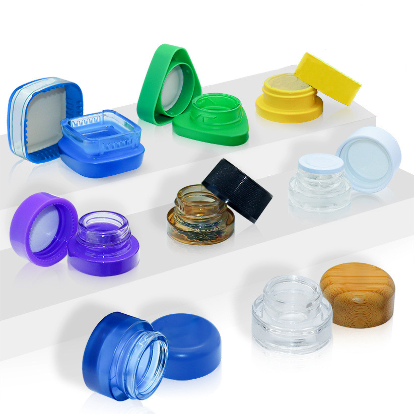 Creative Smoking Accessories New Bee Glass Jar Portable Glass Container Wholesale Factory