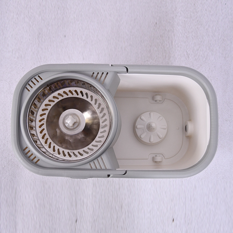Rotary Mop Household Absorbent Lazy Double Drive Rotary Mop Hand Pressure Type Splayed Bucket Wholesale Mop Bucket Set