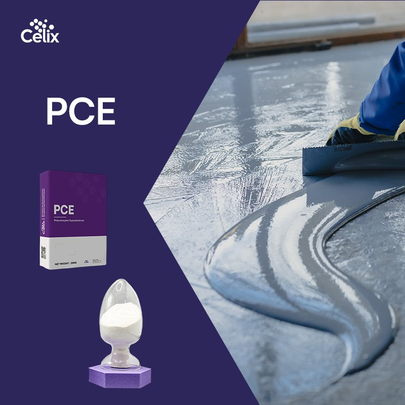 Celix PCE-735 Water Reducing Polycarboxylate Superplasticizer for Construction Use Gypsum Based Self Leveling, Prefabricated Component