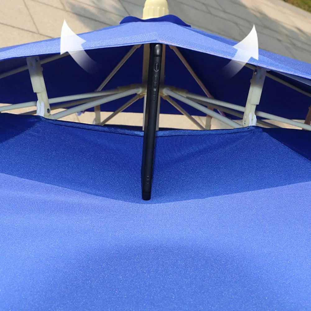 Cantilevered Double-Tiered Sun Umbrella Banana Umbrella
