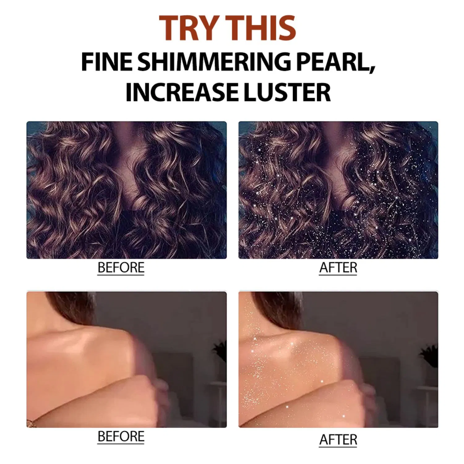 No Glue Needed and Easy to Remove Body Glitter