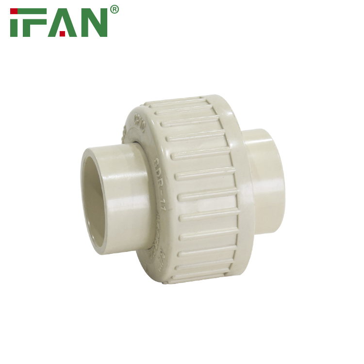 Ifanplus Manufacturer Wholesale 1/2"-2" ASTM2846 CPVC Pipe Fittings Union PVC Pipe Fittings