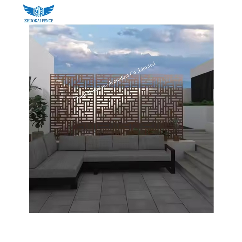 Hot Sale Indoor Decoration Removable Laser Cut Aluminum Alloy Landscape Partition Screen