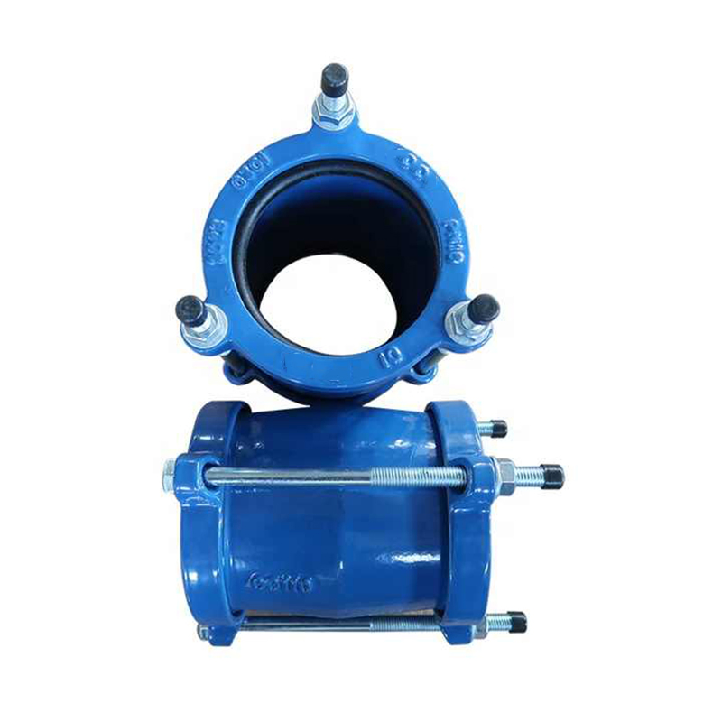 Blue Epoxy Coated Mechanical ISO 2531 En545 Ductile Cast Iron Gibault Joint for PVC Pipe