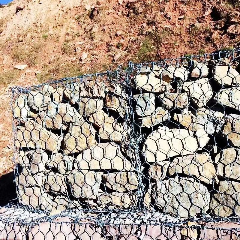 Factory Wholesale Cheap Hexagonal Wire Mesh Box Galvanized PVC Coated Gabion with CE ISO Certification for River Course Regulation Soil Erosion Prevention