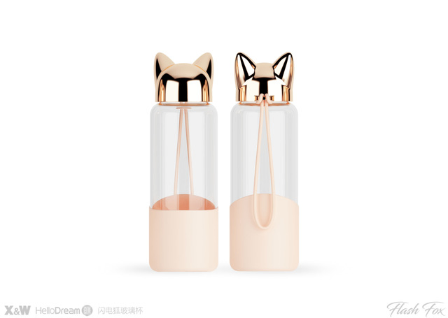 Термос Lovely Glass с вакуумной колбой из нержавеющей стали