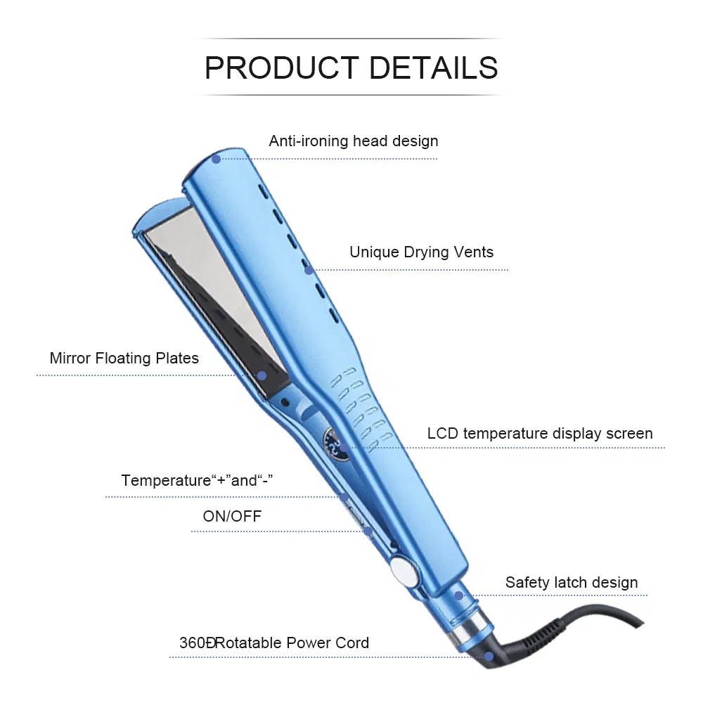 1.75 Inch 450 Temperature 30s Fast Heat Flat Iron Hair Straightener