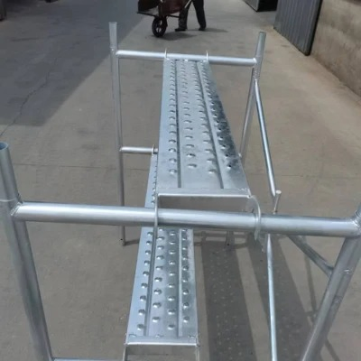 Pre-Galvanized Steel Scaffolding Step Ladder Monkey Ladder Staircase Stair Ladder for Construction