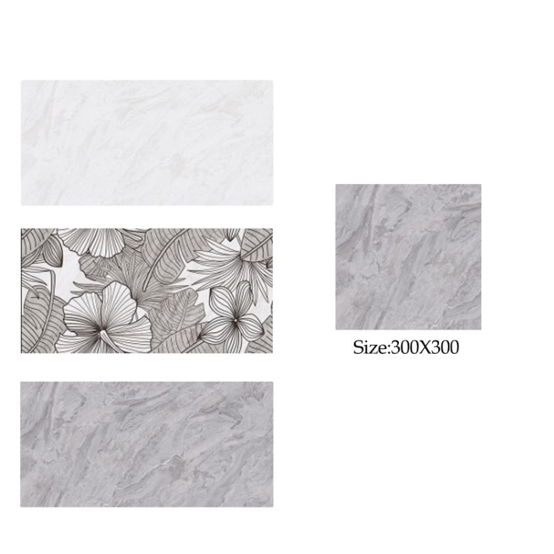 Commercial Constructors Lightweight Color Grey Glossy Ceramic Tile for Public Toilet Wall