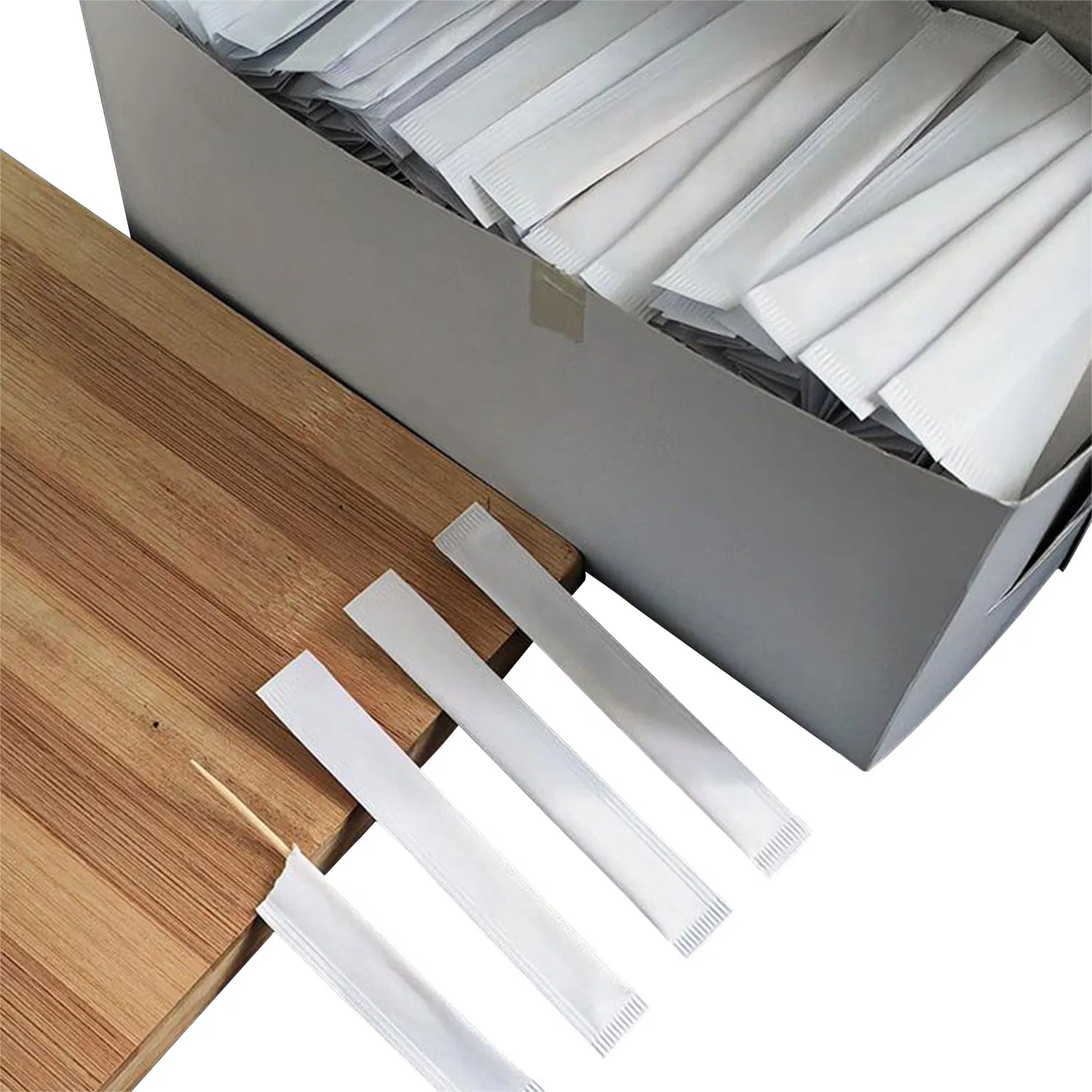 Disposable Paper Wrapped Bamboo Toothpicks Biodegradable Daily Tools