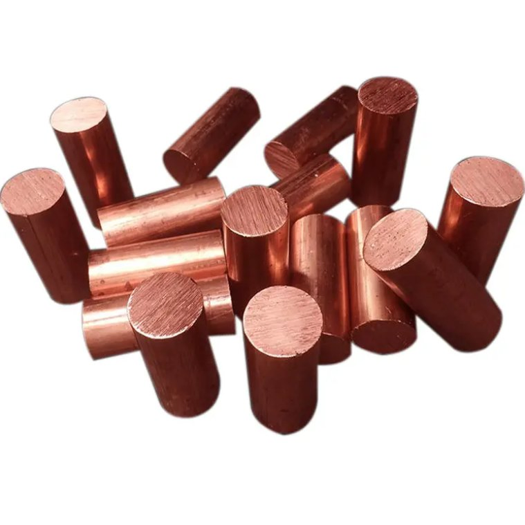 Factory Direct 99.9% Pure Copper Round Bar High Quality C11000 C101 Copper Bar in Various Sizes (50mm 100mm 120mm)