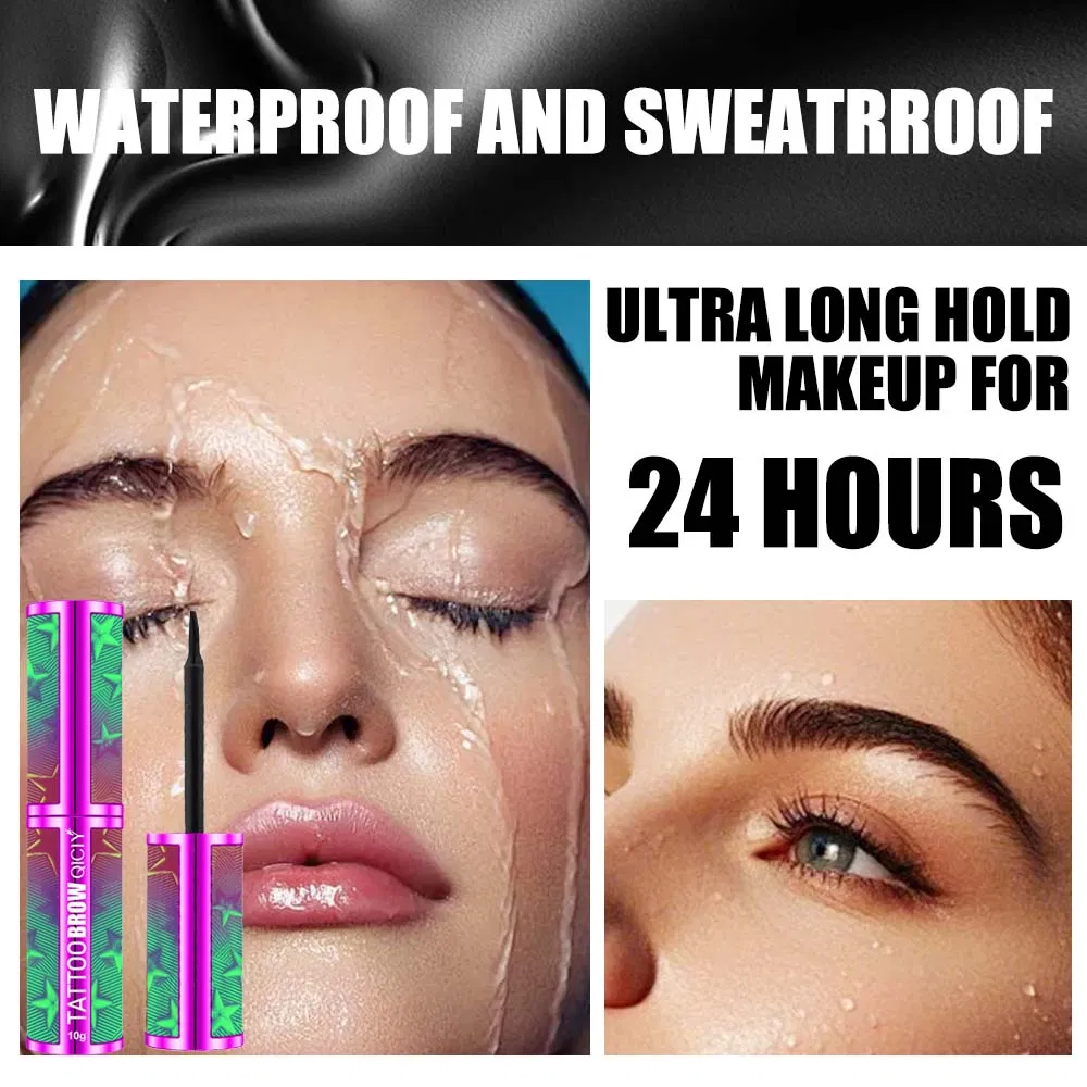 10g Makeup Cosmetic Tattoo Brow 4-Color Tear-off Eyebrow Cream